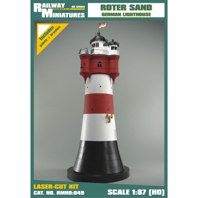 Маяк предложение. Shipyard Roter Sand Lighthouse 1/72. Бумажная модель маяка, Westerheversand Lighthouse, Shipyard (Польша), mk028. Маяк Ротер Санд. Shipyard Roter Sand Lighthouse.